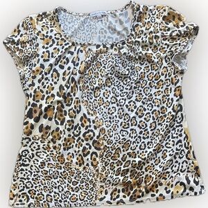 NOTATIONS Leopard Print Top